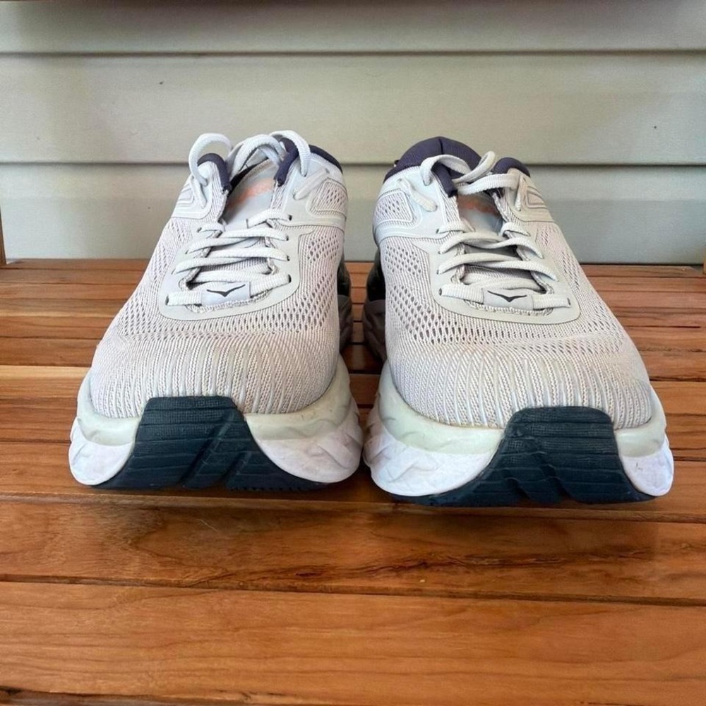 Hoka One One Bondi 7 Lunar Rock Running Walking Shoes Women's 9.5 Sneakers - Picture 7 of 8